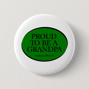 BADGE ROND 5 CM FIER D'ÊTRE UN GRAND-PAPA - AMOUR À ÊTRE JE