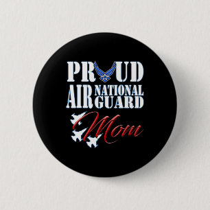Badge Rond 5 Cm Fier Garde Aérienne Nationale Maman Chemise Air Fo