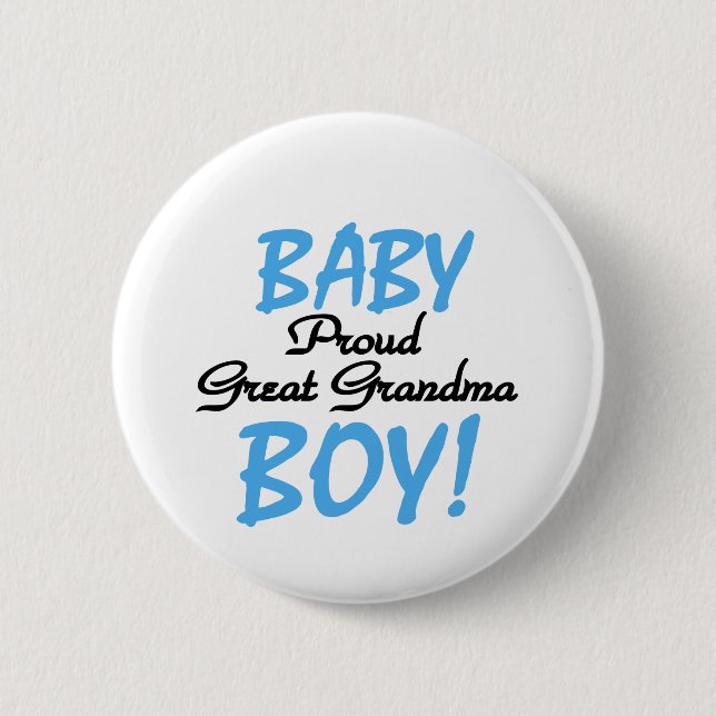 Badge Rond 5 Cm Fier Grand Grand Mamie Baby Boy Tshirts et cadeaux (Devant)