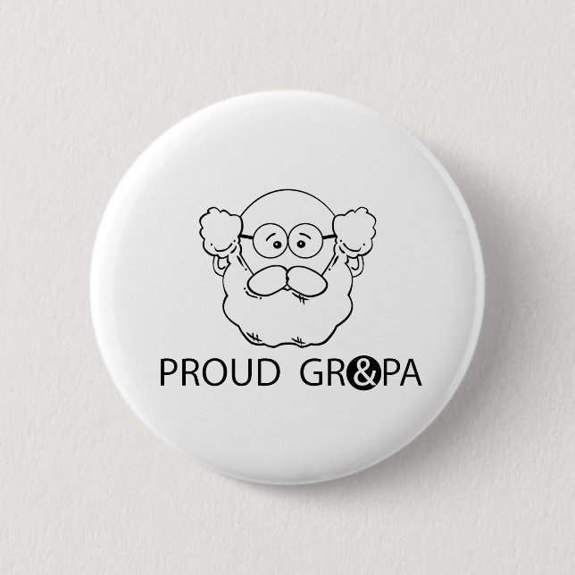 Badge Rond 5 Cm Fier grand-père (Devant)