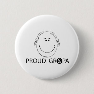 Badge Rond 5 Cm Fier grand-père
