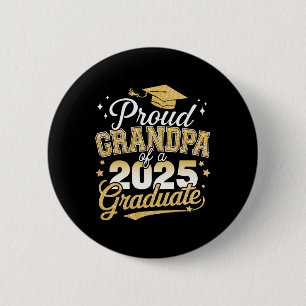 Badge Rond 5 Cm Fier Grand-Père D'Un Cl De 2025 Gradué De Deuxième
