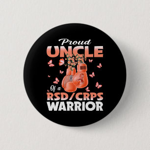 Badge Rond 5 Cm Fier Oncle D'Un Ccrps Rsd Boxe De Sensibilisation