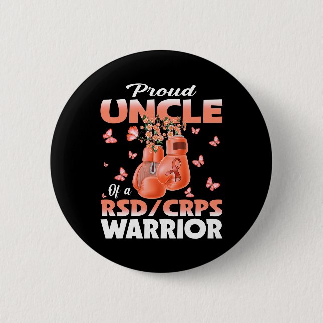 Badge Rond 5 Cm Fier Oncle D'Un Ccrps Rsd Boxe De Sensibilisation  (Devant)