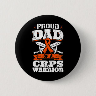 Badge Rond 5 Cm Fier Papa D'Un Guerrier du SPRC RSD Sensibilisatio