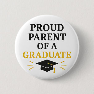 Badge Rond 5 Cm Fier parent d'un diplômé