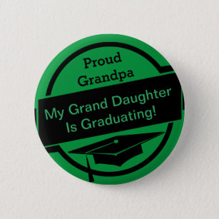 Badge Rond 5 Cm Fier Parent Grand-Parent Graduation