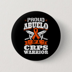 Badge Rond 5 Cm Fière Abuelo D'Un Guerrier Des Crps Rsd Sensibilis