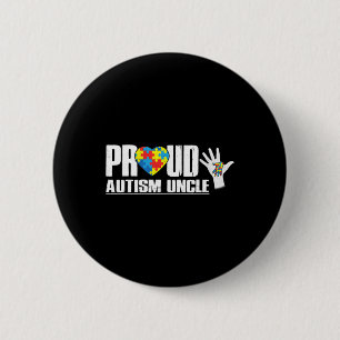 Badge Rond 5 Cm Fière Autisme Oncle Papa Sensibilisation sur l'aut