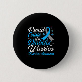 Badge Rond 5 Cm Fière cousine d'un guerrier de la sensibilisation 
