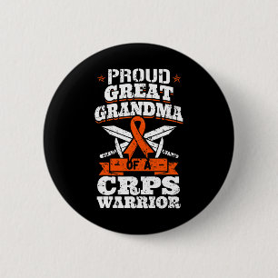 Badge Rond 5 Cm Fière Grand Grand Grand-Mère D'Un Guerrier Des Crp