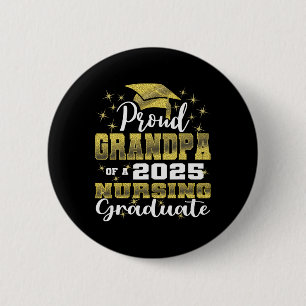 Badge Rond 5 Cm Fière Grand-Père Cl De 2025 Infirmière Diplômée En