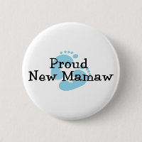 Fière Nouvelle Mamaw Empreintes de Bébé Garçon