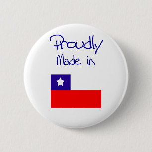 Badge Rond 5 Cm Fièrement fait dans le bouton de piment