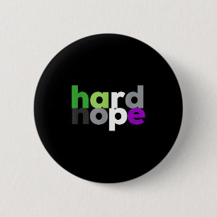 Badge Rond 5 Cm Fièrement non Aroace LGBTQ, LGBT Aro Ace Aromantiq