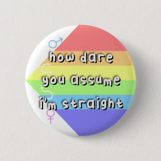 Badge Rond 5 Cm Fierté aérosexuelle - "Comment osez-vous supposer"