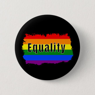 Badge Rond 5 Cm Fierté Arc-en-ciel Égalité
