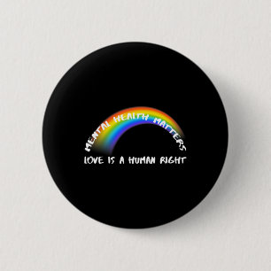 Badge Rond 5 Cm Fierté arc-en-ciel Lgbtq - L'amour est un droit hu