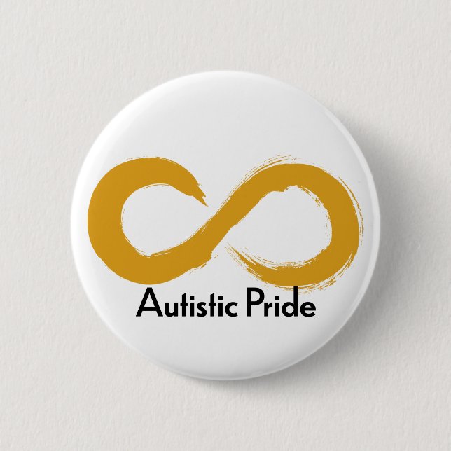 Badge Rond 5 Cm Fierté autistique (Devant)