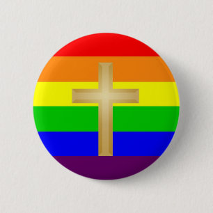 Badge Rond 5 Cm Fierté de chrétien de GLBT