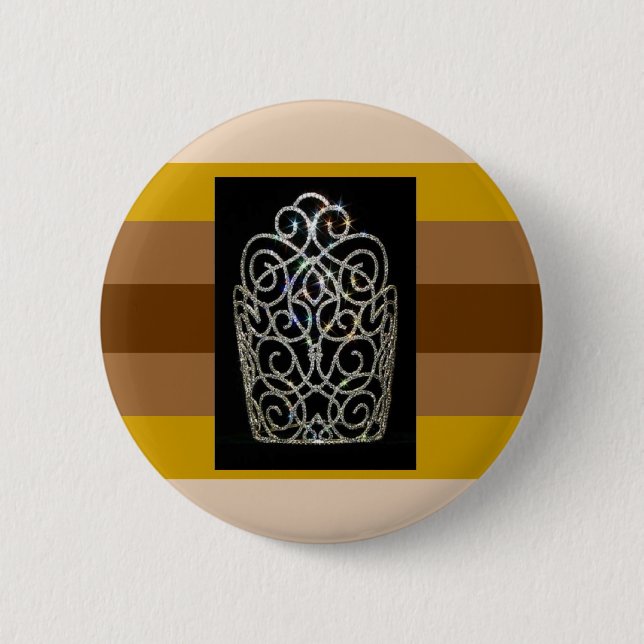 Badge Rond 5 Cm Fierté de diva de bois d'ébène (Devant)