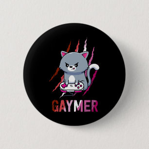 Badge Rond 5 Cm Fierté de géoek lesbienne gay LGBT amateurs de jeu