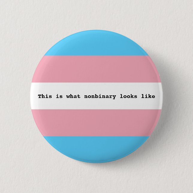 Badge Rond 5 Cm Fierté de Nonbinary (Devant)
