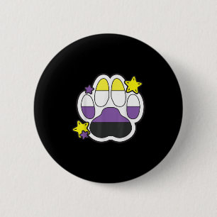Badge Rond 5 Cm Fierté des droits gays du mois LGBTQ Patte de furr