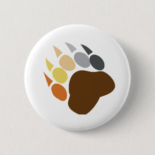 Badge Rond 5 Cm Fierté d'ours - griffe d'ours