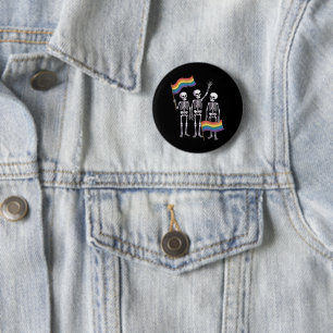 Badge Rond 5 Cm Fierté Droits LGBT Lesbienne Gay Ally LGBTQ Trans