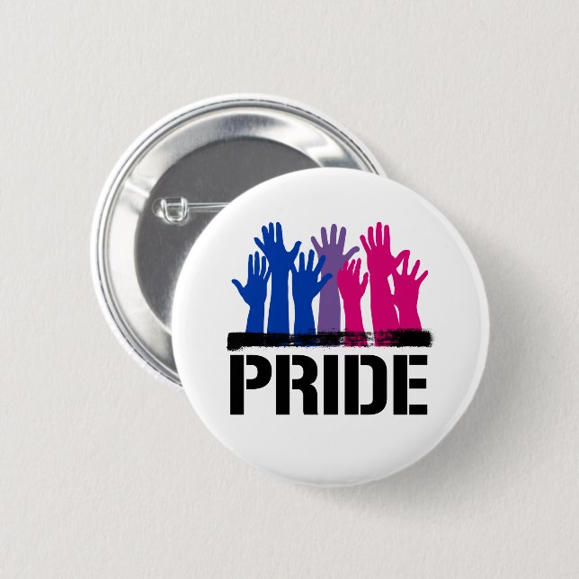 Badge Rond 5 Cm Fierté ensemble bisexuelle (Devant & derrière)