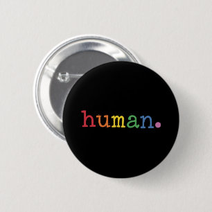 Badge Rond 5 Cm Fierté humaine LGBT arc-en-ciel Égalité LGBTQ