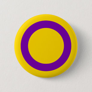 Badge Rond 5 Cm Fierté intersexuelle