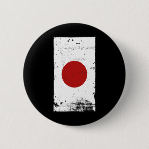 Badge Rond 5 Cm Fierté japonaise voyage vacances Japon Drapeau 