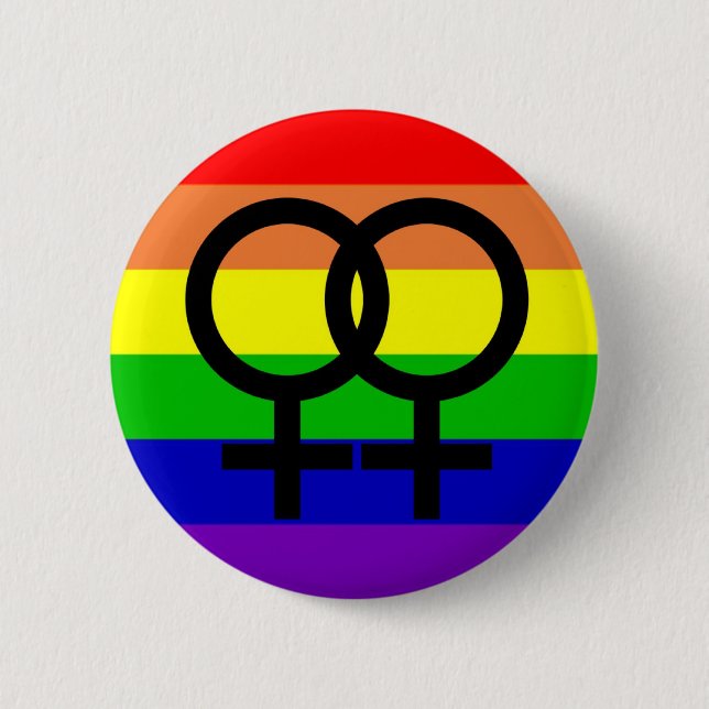 Badge Rond 5 Cm Fierté lesbienne (Devant)