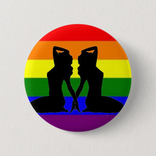 Badge Rond 5 Cm Fierté lesbienne grecque
