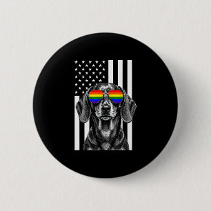 Badge Rond 5 Cm Fierté lgbt teckel bisexuel lesbienne gay 
