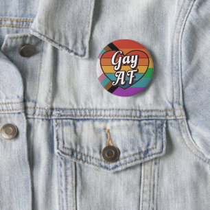 Badge Rond 5 Cm Fierté LGBTQ+ Gay AF