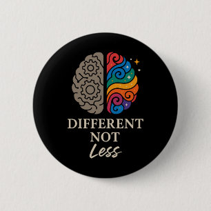 Badge Rond 5 Cm Fierté neurodivergente Adhd Autisme Acceptation Au