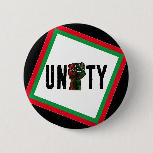 Badge Rond 5 Cm fierté noire drapeau rouge vert poing panafricain