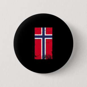 Badge Rond 5 Cm Fierté norvégienne Voyage Vacances Drapeau Norvège