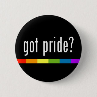 Badge Rond 5 Cm Fierté obtenue : Gay pride