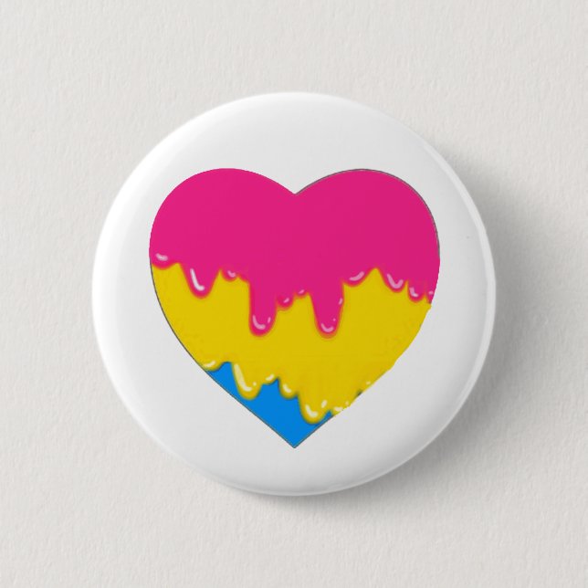 Badge Rond 5 Cm fierté pansexual (Devant)