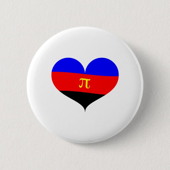 Badge Rond 5 Cm Fierté polyamoureuse (Devant)