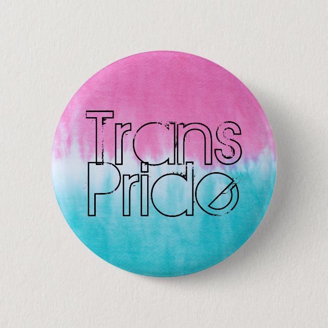 Badge Rond 5 Cm Fierté trans (Devant)