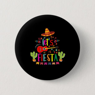 Badge Rond 5 Cm Fiesta Cinco De Mayo Guitare Funny Mexico Pa