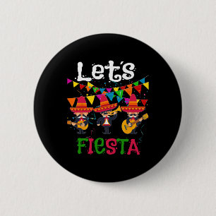 Badge Rond 5 Cm Fiesta Funny Cinco De Mayo Mariachi Mexicaine