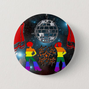 Badge Rond 5 Cm Fièvre de disco