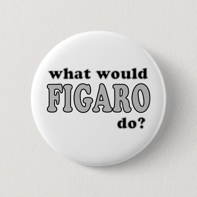 Badge Rond 5 Cm Figaro (Devant)