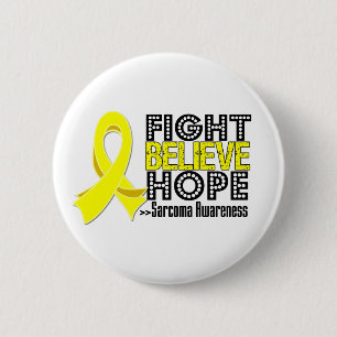 Badge Rond 5 Cm Fight Believe Hope - Sarcoma